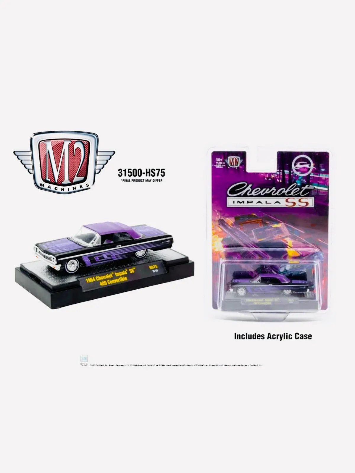 M2 Machines Hobby Exclusive 1964 Chevrolet Impala Ss 409 Convertible 1
