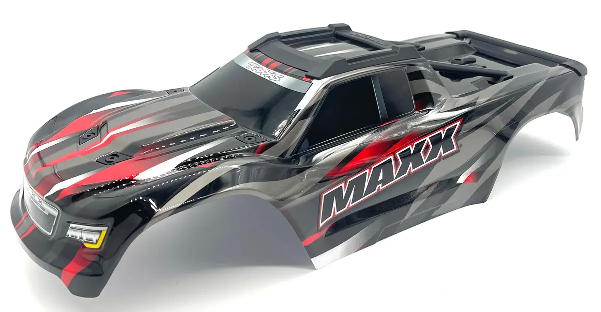 1/10 Wide-Maxx Body Cover Shell (Red Painted Prographics, Clipless 89086-4 1