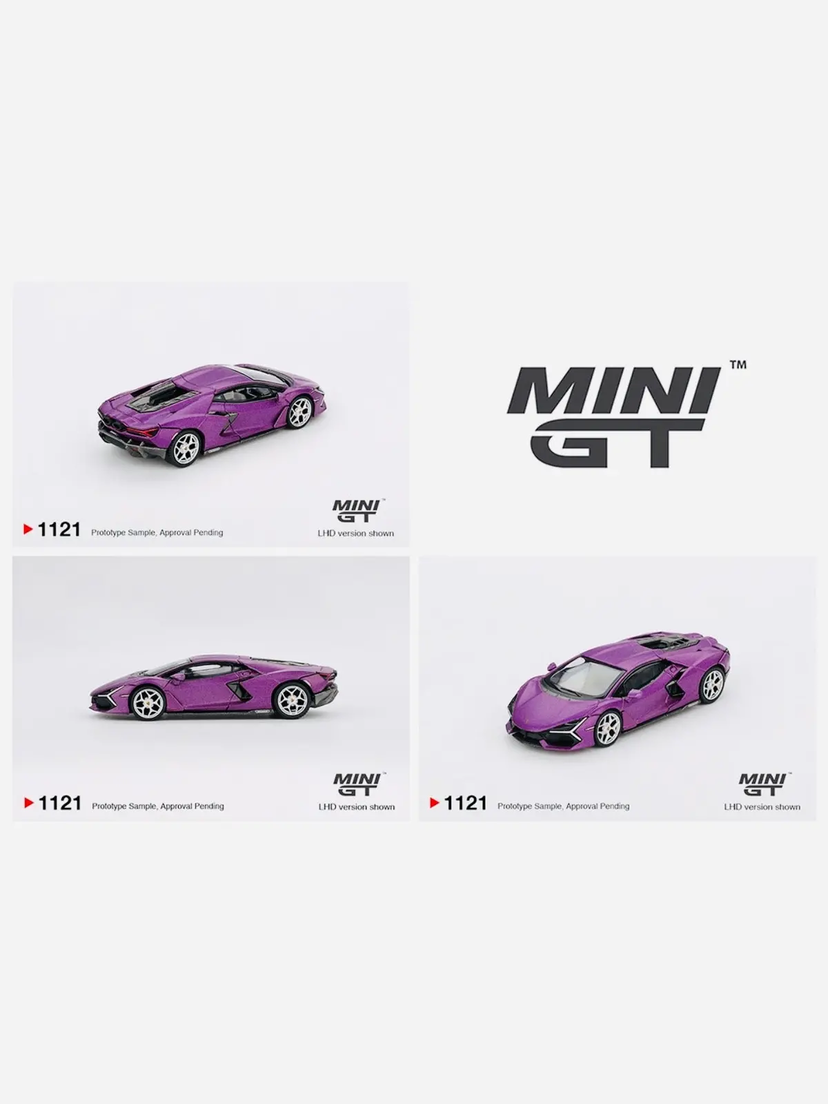 Mini Gt Mijo Exclusive Lamborghini Revuelto Viola 30Th Matte Purple #1121 1