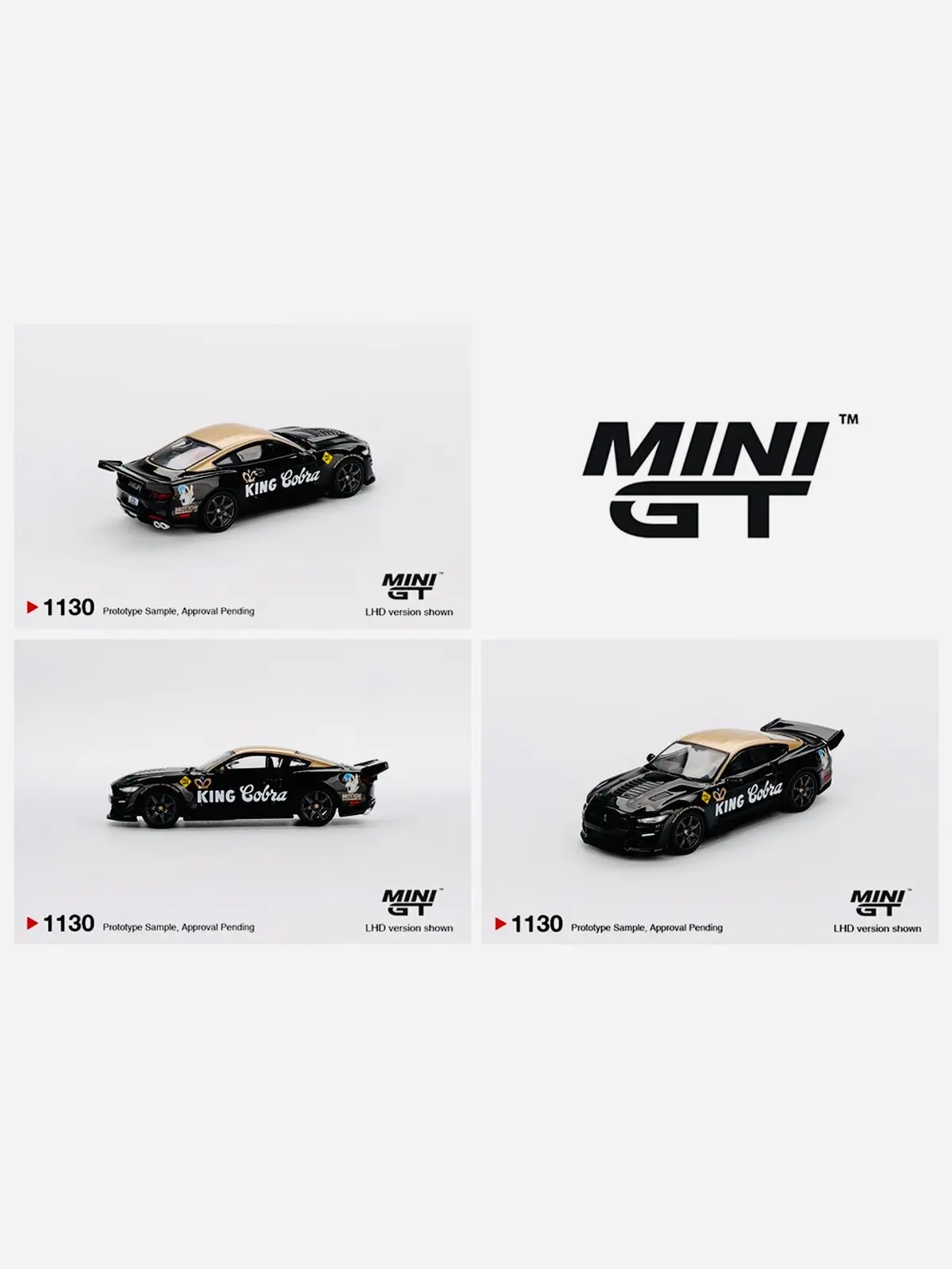 Mini Gt Mijo Exclusive Shelby Gt500 Dragon Snake Concept Black/Gold #1130 1