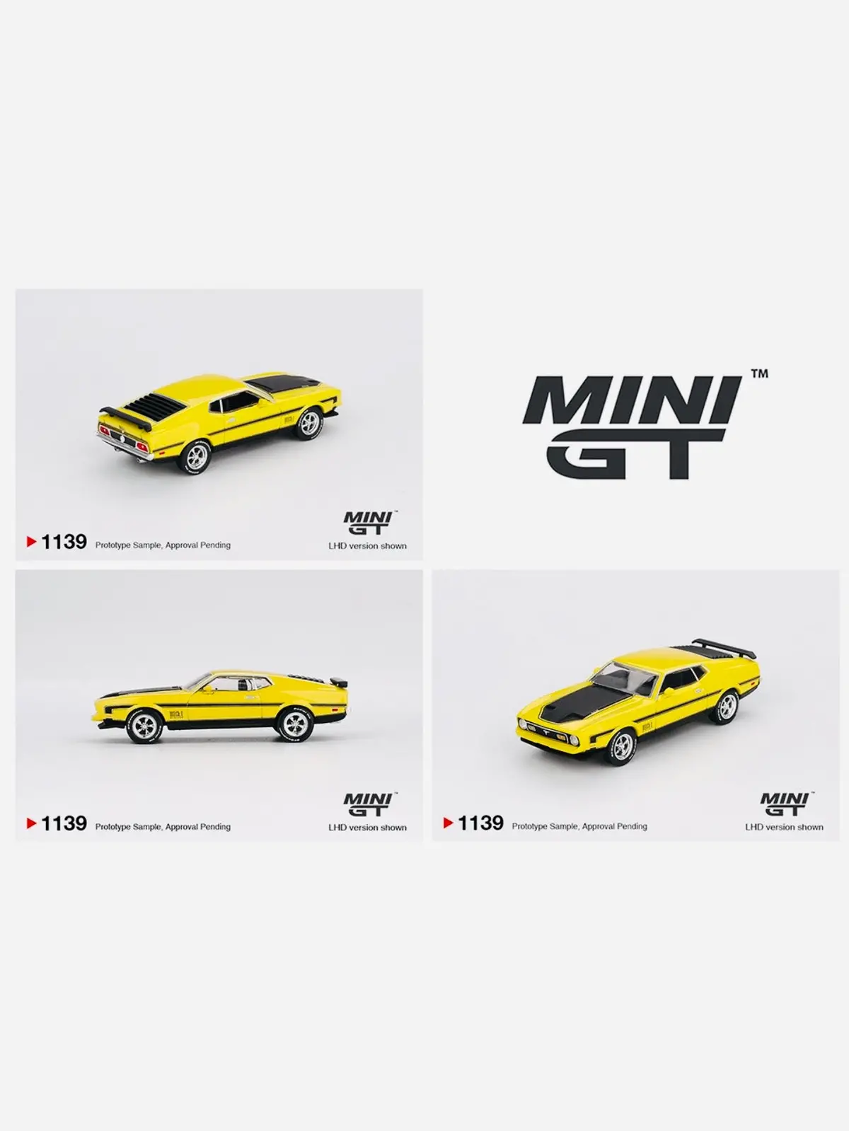 Mini Gt Mijo Exclusive Ford Mustang Mach1 Grabber Yellow #1139 1