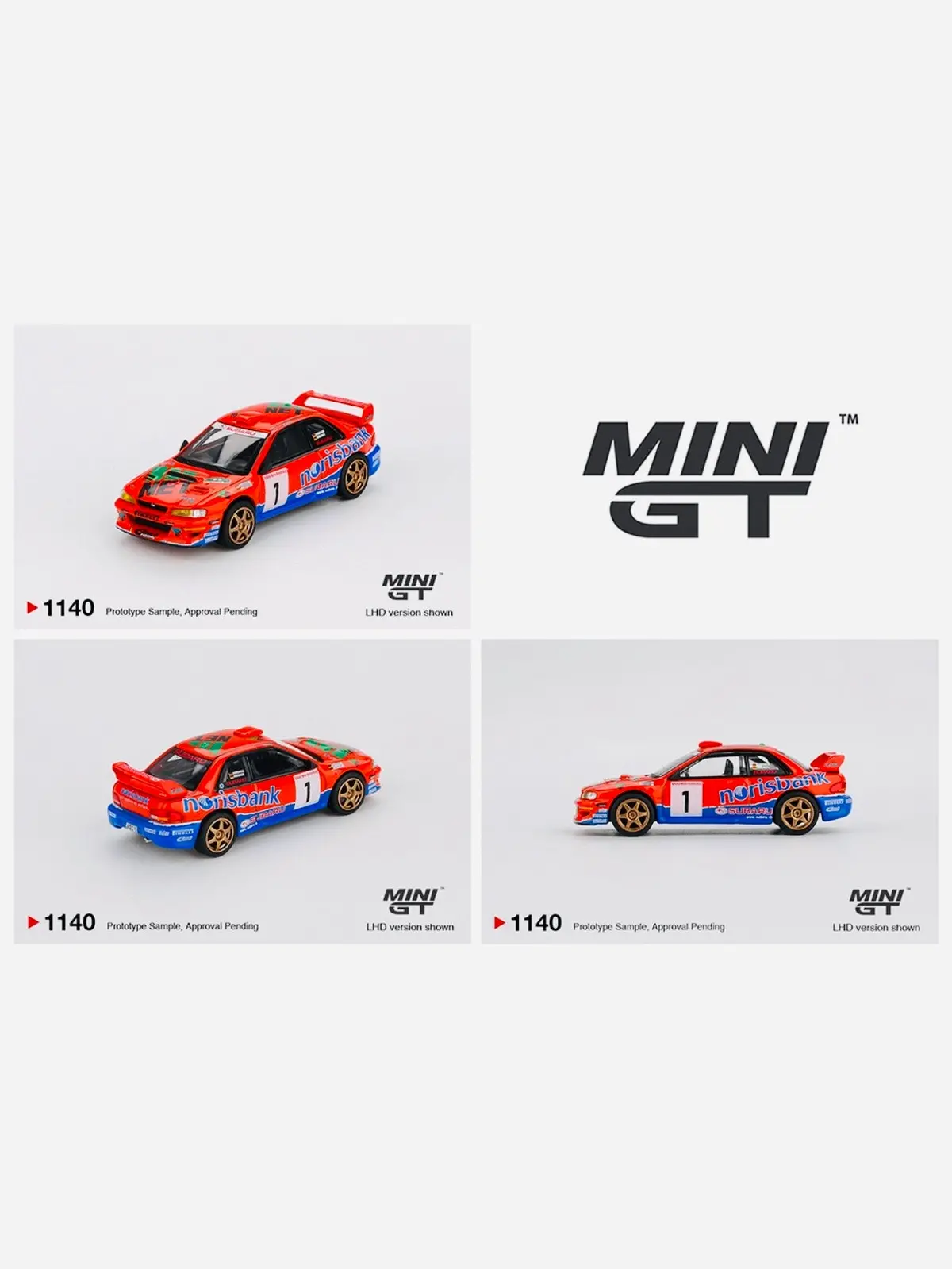 Mini Gt Mijo Exclusive Subaru Impreza Wrc97 #1 1999 Drm Champion #1140 1