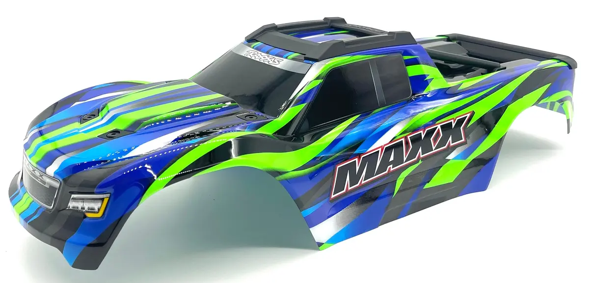 1/10 Wide-Maxx Body Cover Shell (Green Painted Prographics, Clipless 89086-4 1
