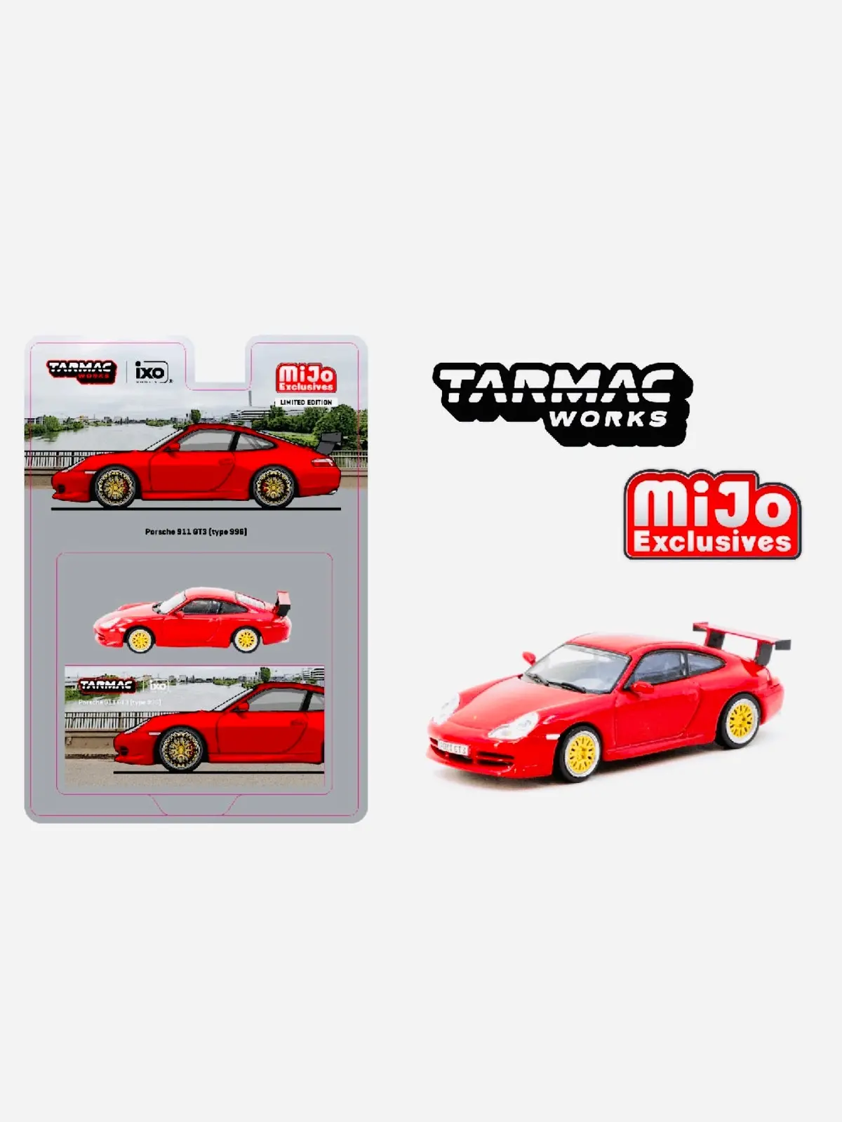 Tarmac Works Mijo Exclusive Porsche 911 Gt3 (Type 996) Red 1