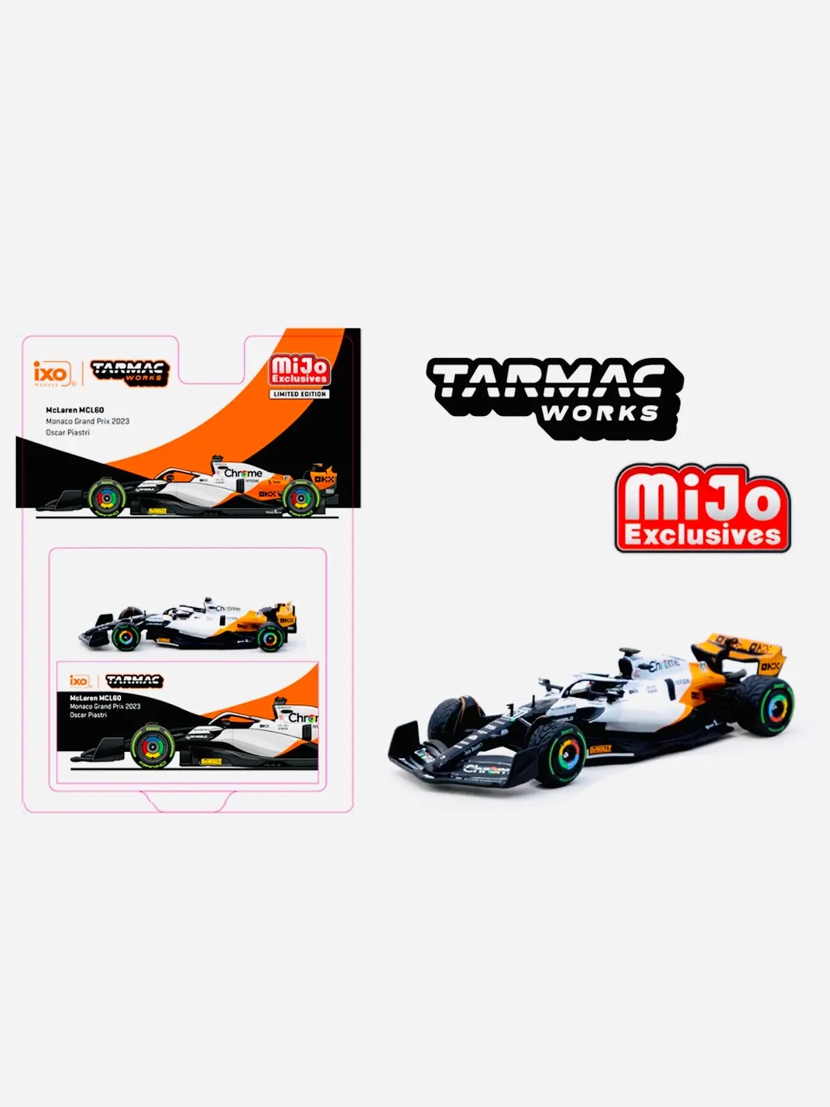 Tarmac Works Mijo Exclusive Mclaren Mcl60 Monaco Grand Prix 2023 Oscar Piastri 1