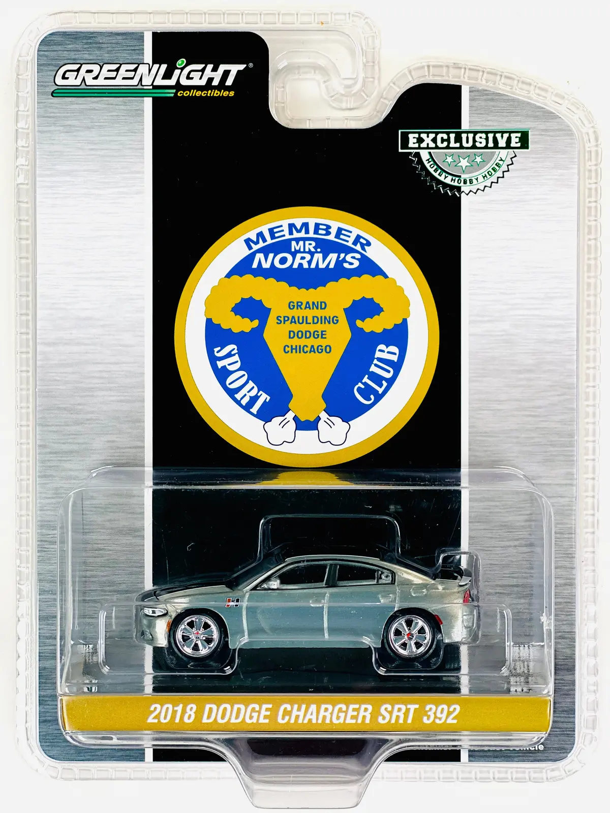Greenlight Hobby Exclusive Mr. Norm Heritage Gss 2018 Dodge Charger Srt 392 Raw Chase 1