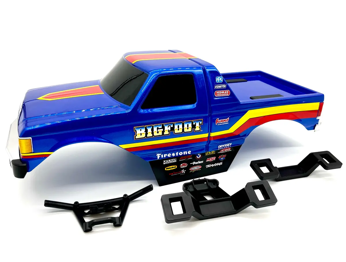 Bigfoot 4X4 Brushless Body Shell Tra9020-Blue, Support & Mounts 67134-4 1