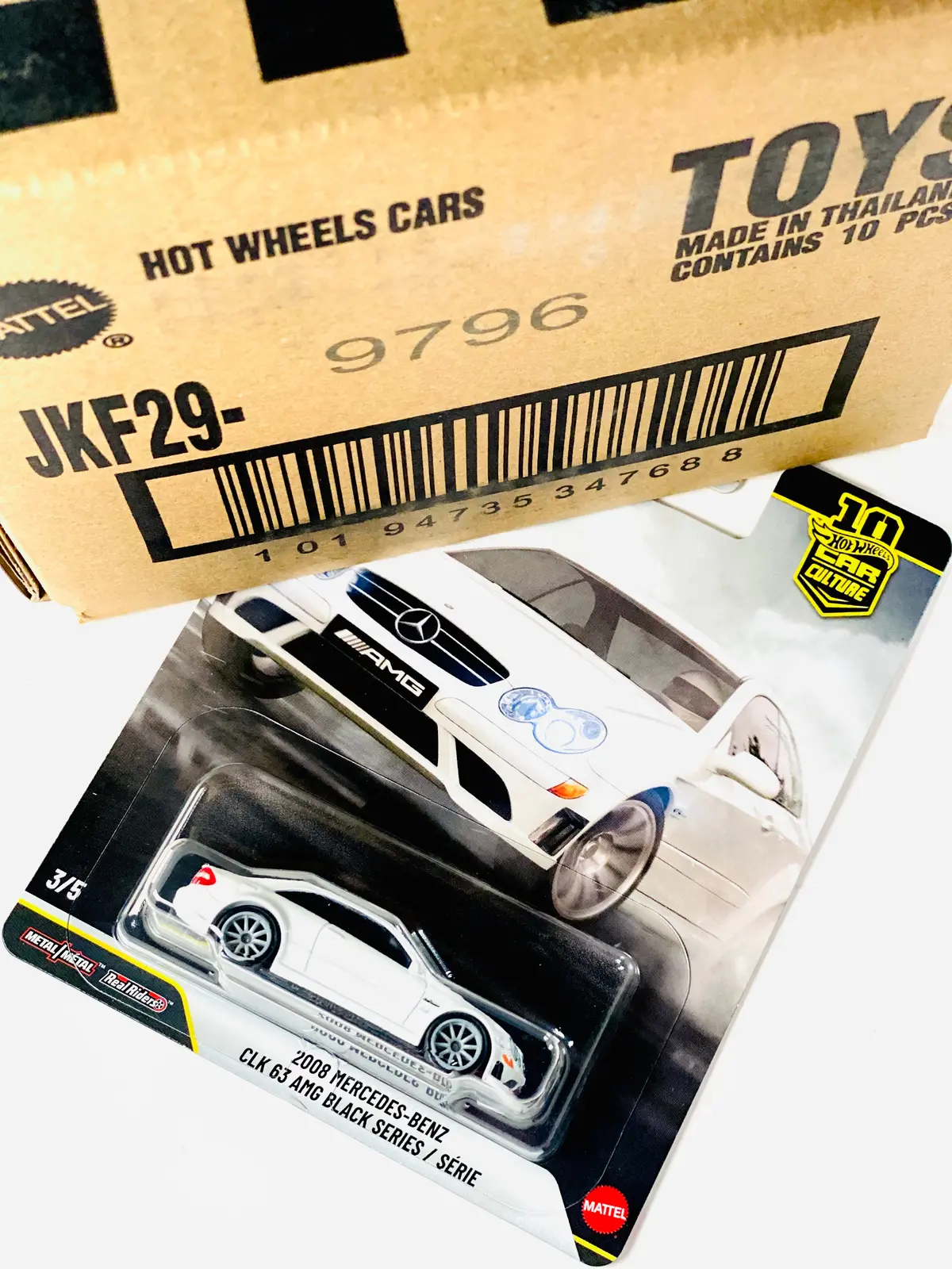 Hot Wheels 2026 Car Culture 2008 Mercedes-Benz Clk 63 Amg Black Series Factory Sealed Solid Pack (10 Cars) 1