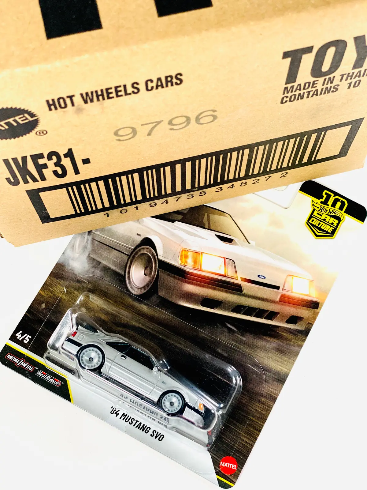 Hot Wheels 2026 Car Culture '84 Mustang Svo Factory Sealed Solid Pack (10 Cars) 1