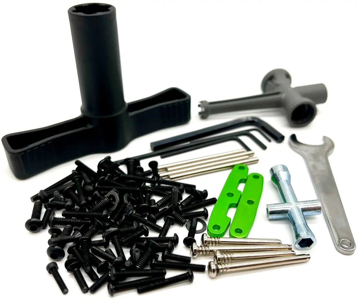 Jato 4X4 Vxl Screws, Tools, Hardware Set, W/Green Tie Bars Traxxas 90386-4 2