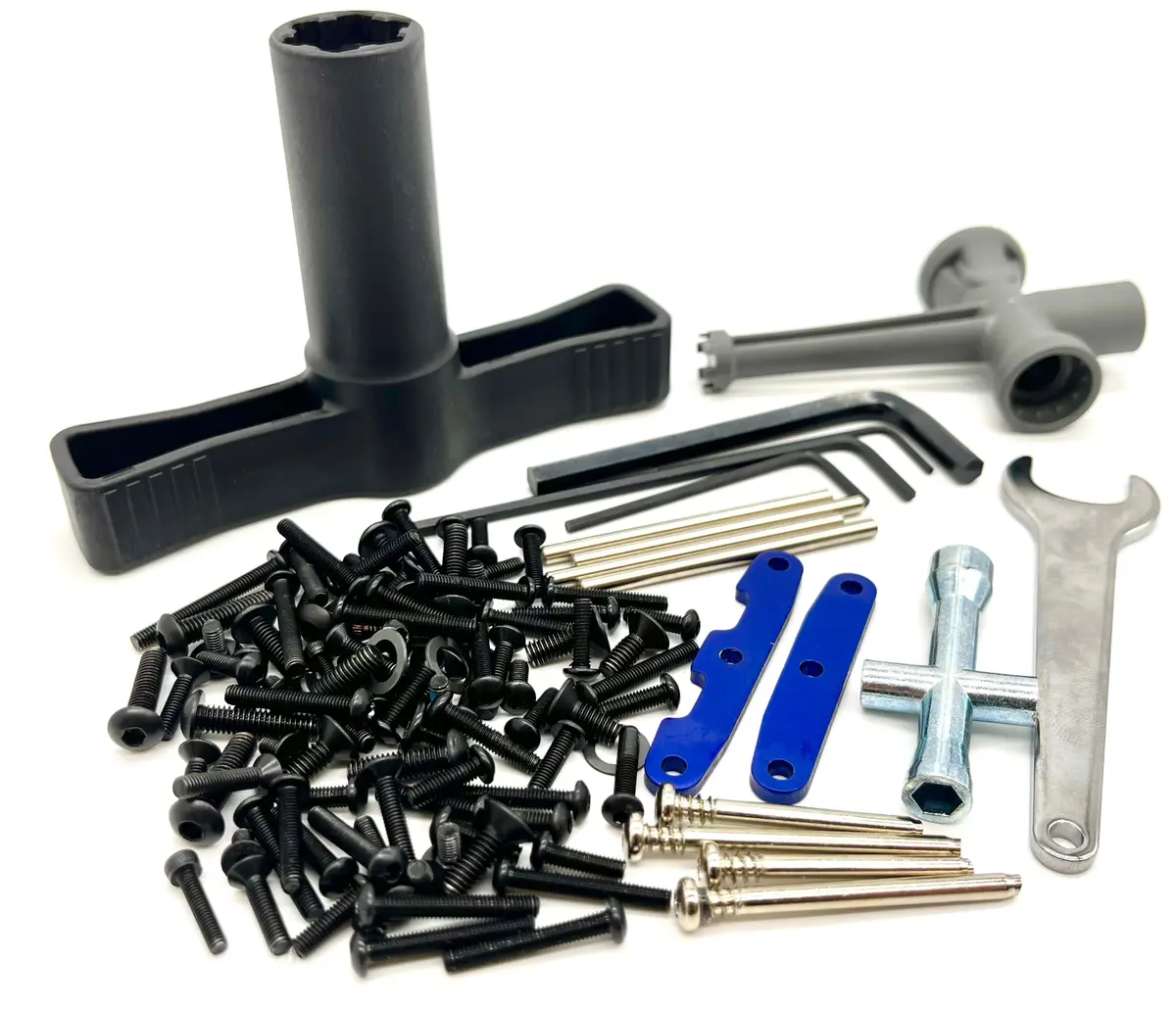 Jato 4X4 Vxl Screws, Tools, Hardware Set, W/Blue Tie Bars Traxxas 90386-4 1