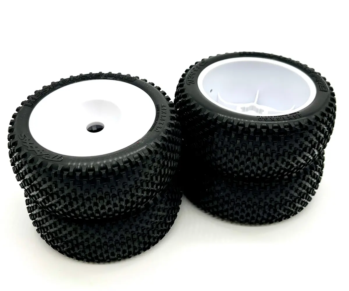 Jato 4X4 Vxl Tires & Wheels (4) Response Pro Tires, White Wheels Traxxas 90386-4 1