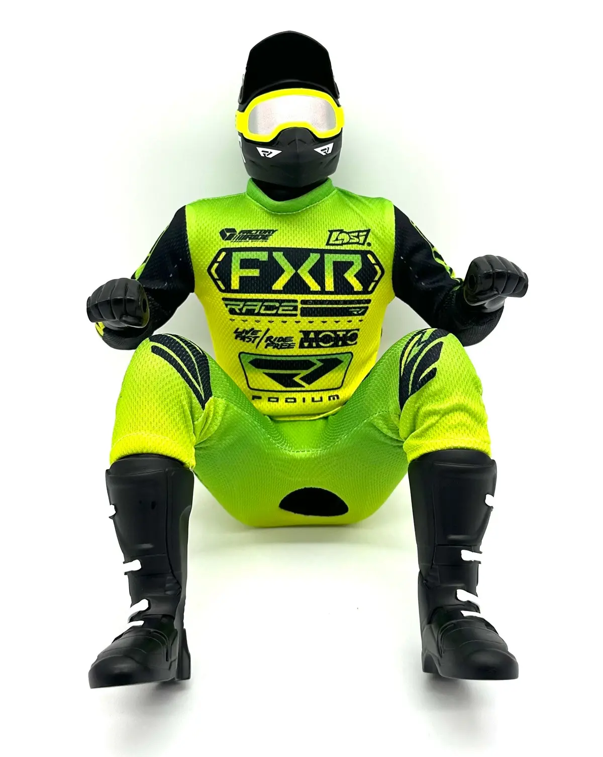 Losi Promoto-Sm - Rider Figure, (Green) Pro Circuit & Jersey Set Los06000 1
