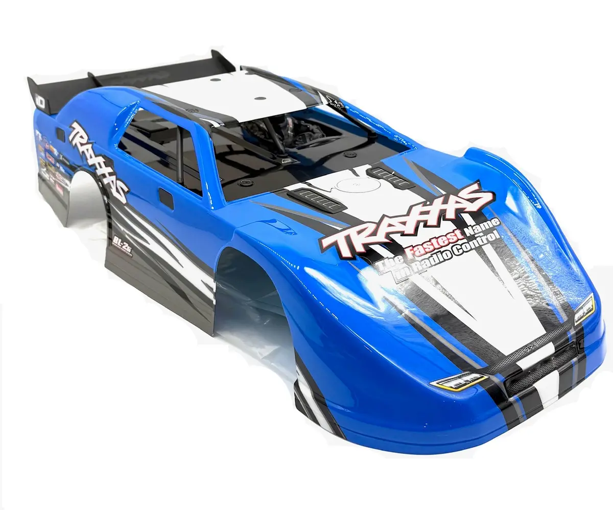 Slash Late Model - Body, Dirt Oval Racer, Blue, Complete W/Decals 10423 Traxxas 104364-74 1