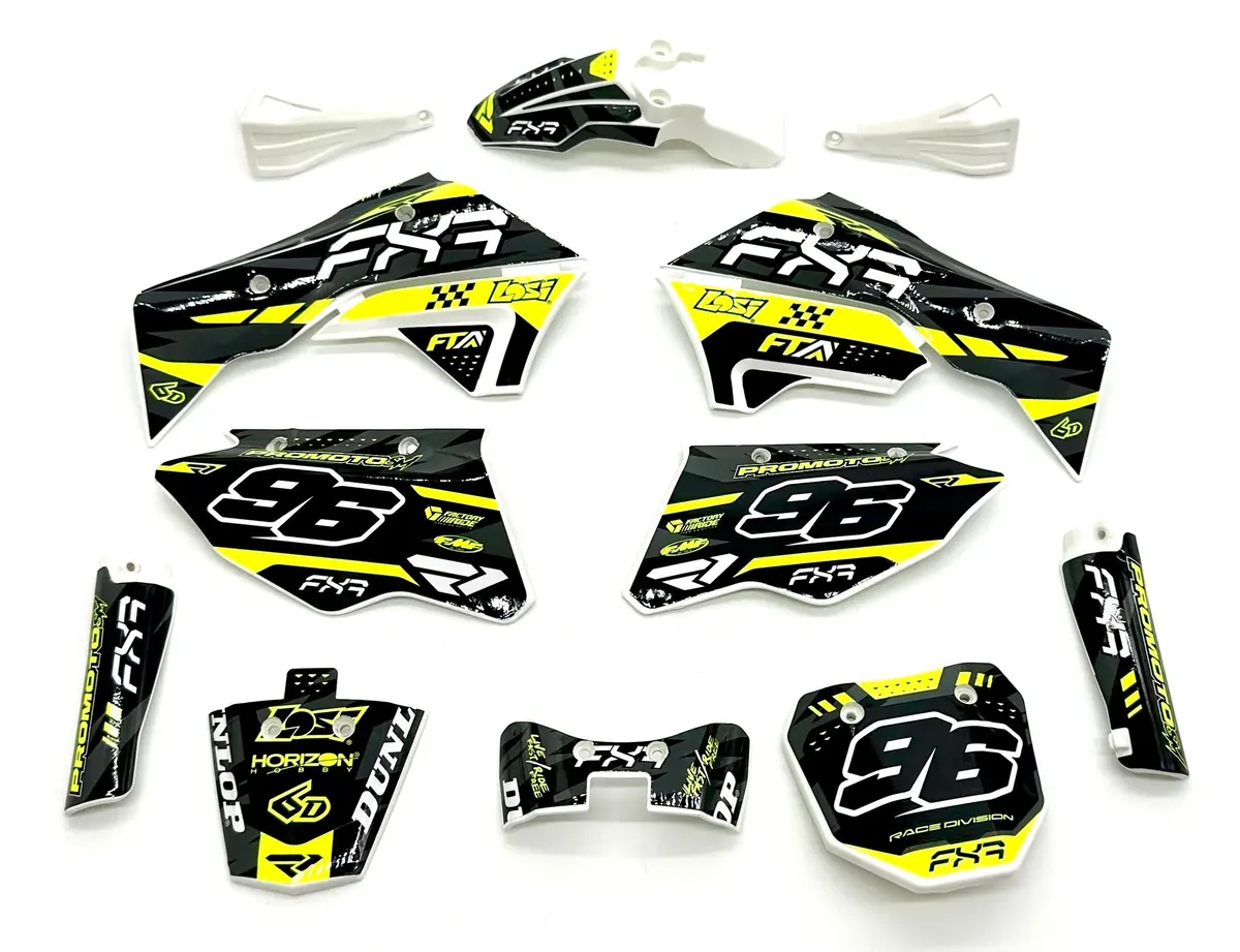 Losi Promoto-Sm - Body Plastics Green Wrapped, Fairing Parts Los06000 1