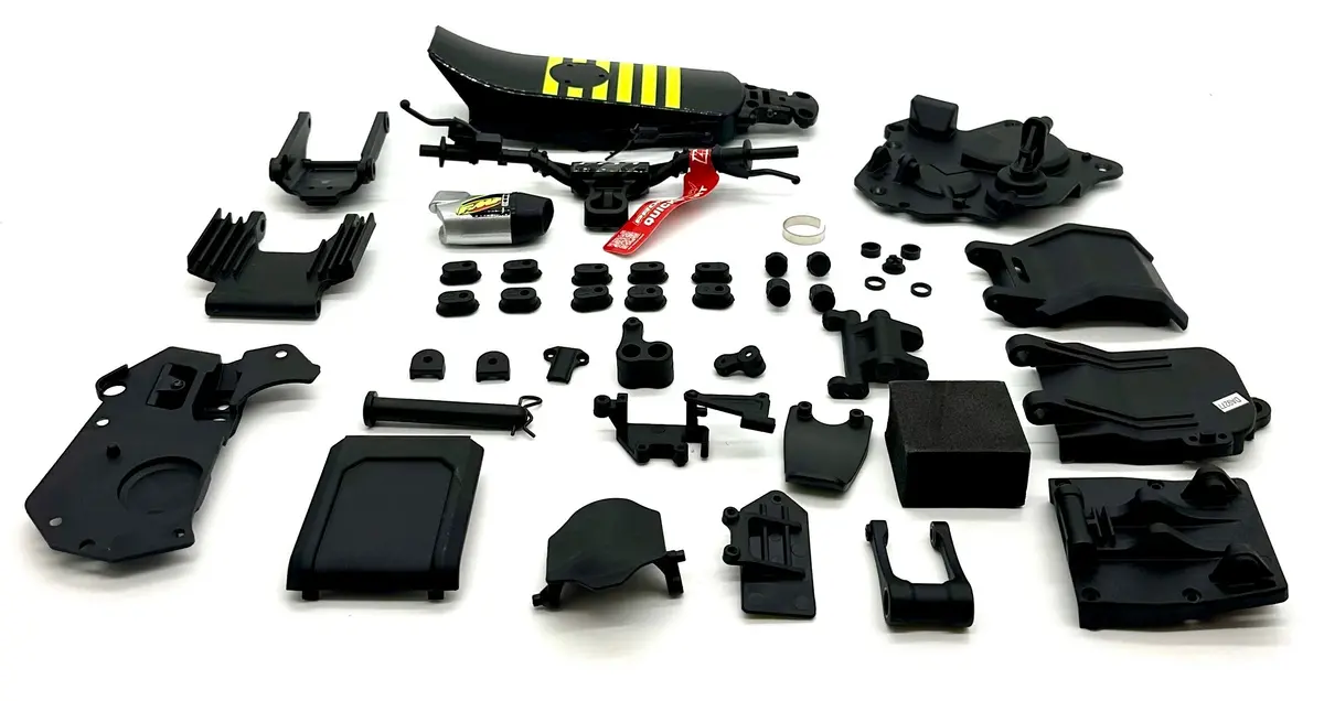 Losi Promoto-Sm - Plastic Set (Mounts, Housings, Skid Plates Los06000 1