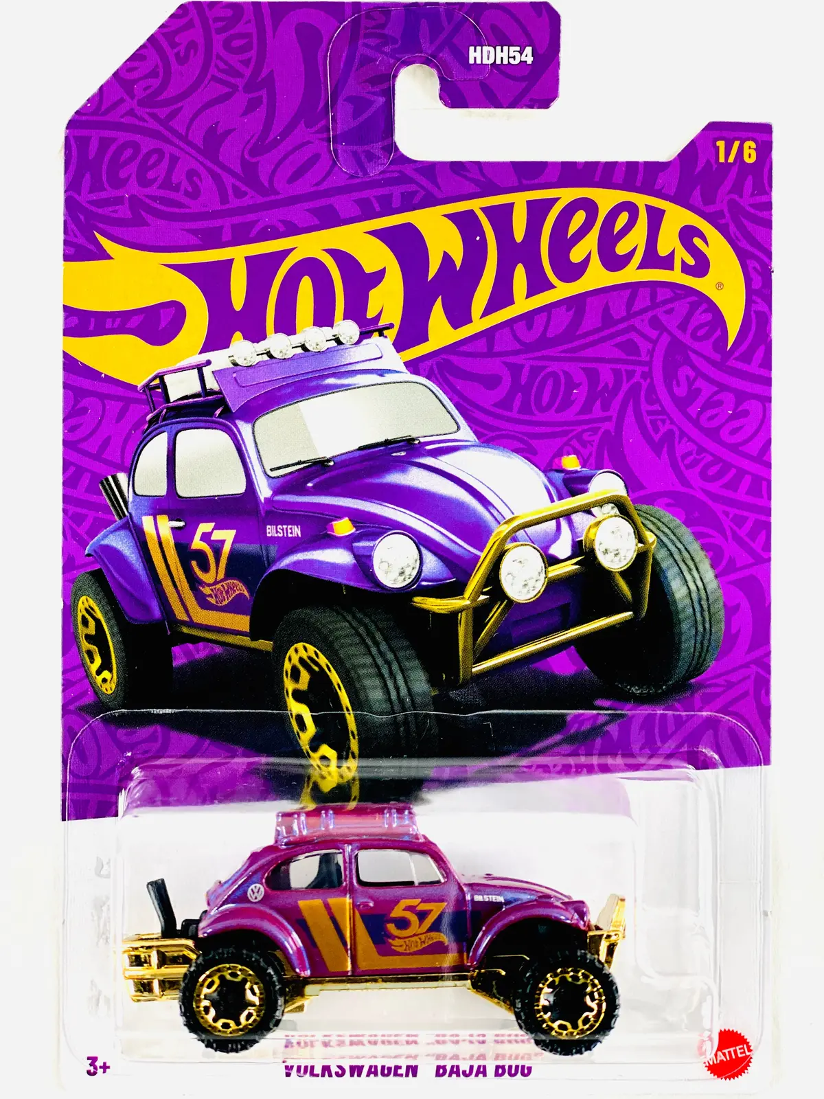 Hot Wheels 2025 57Th Anniversary Series Case G Volkswagen "Baja Bug" (1/6) - Damaged Card/Blister 1