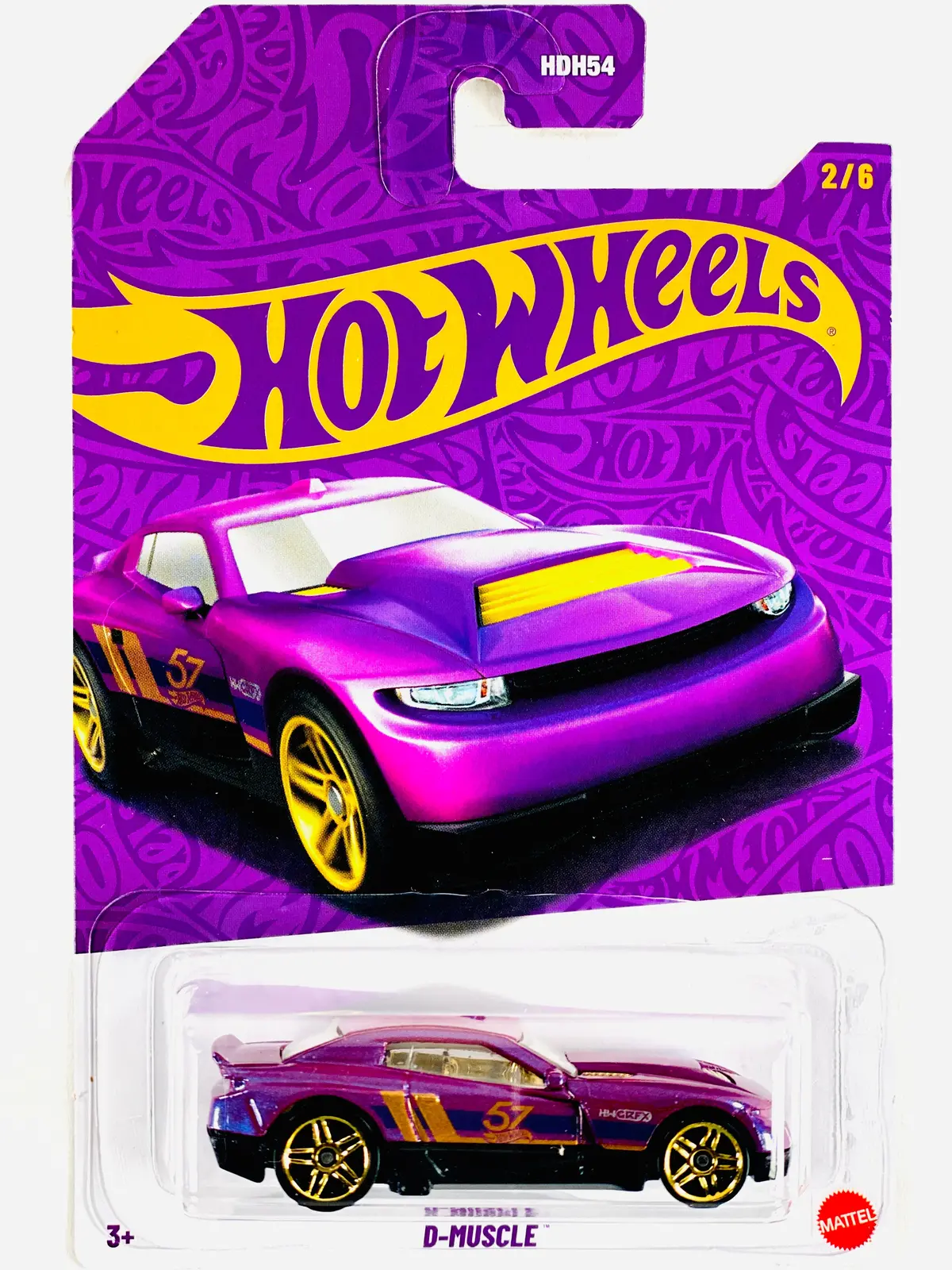 Hot Wheels 2025 57Th Anniversary Series Case G D-Muscle (2/6) - Damaged Card 1