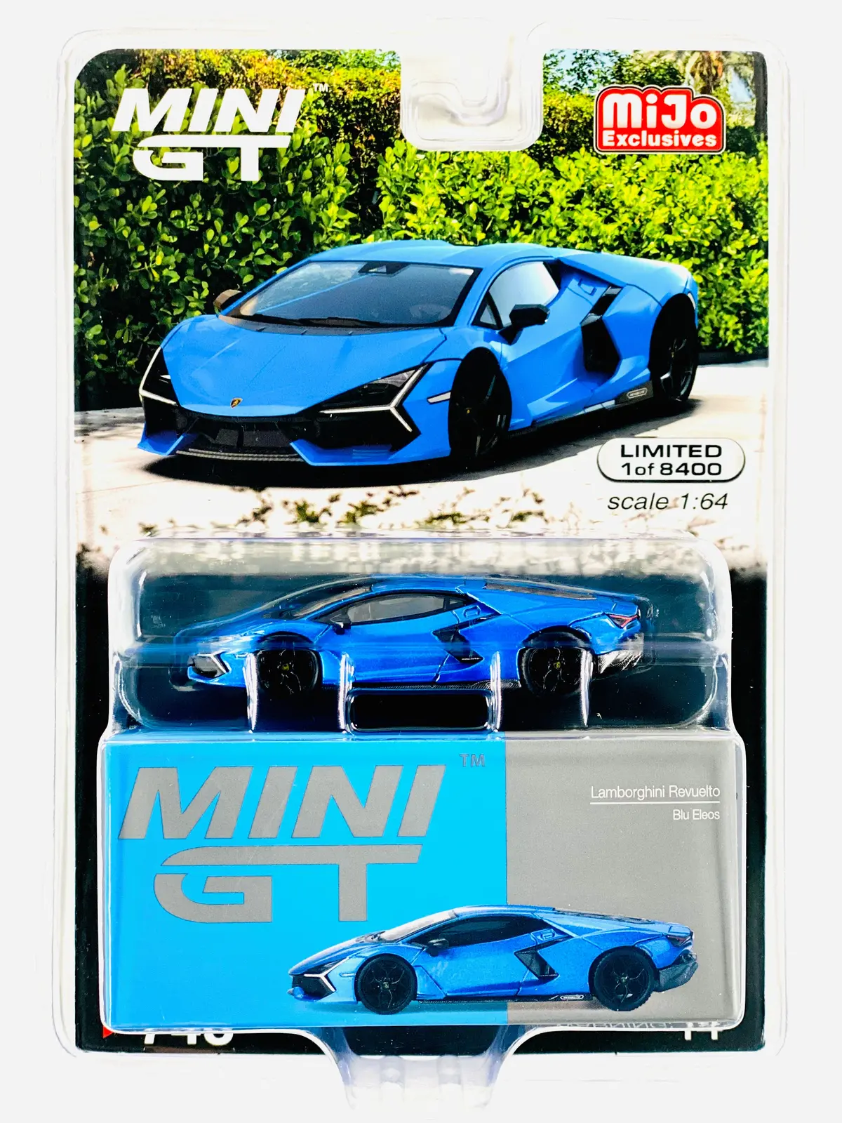 Mini Gt Mijo Exclusive Lamborghini Revuelto Blu Eleos #748 1