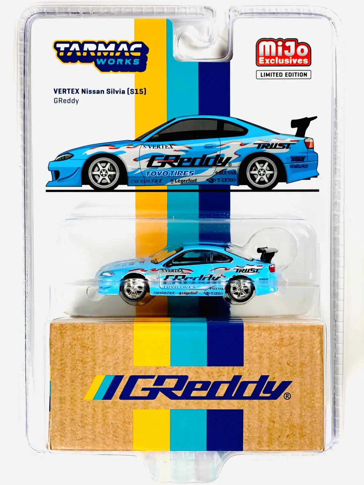 Tarmac Works Mijo Exclusives Vertex Nissan Silvia (S15) Greddy 1