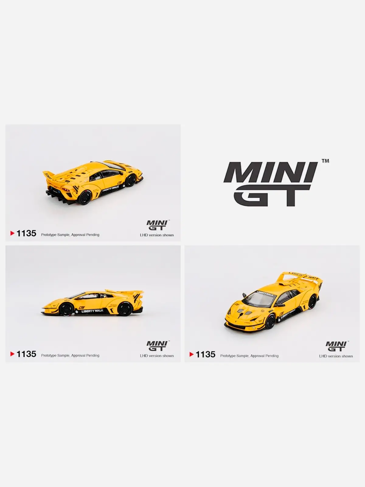 Mini Gt Mijo Exclusive Lb-Silhouette Works Lamborghini Murcielago Gt Evo Yellow #1135 1