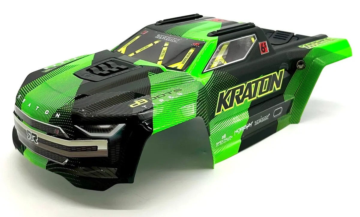 Arrma Kraton 6S V6 Blx - Body Shell Green Cover Clipless Ara8608v6 1