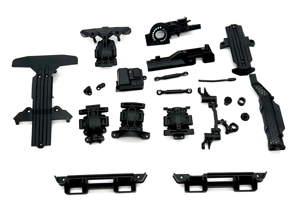 Mini Rally Vxl Plastic Set (Front Rear Bulkhead Body Mounts Traxxas 108046-1 1