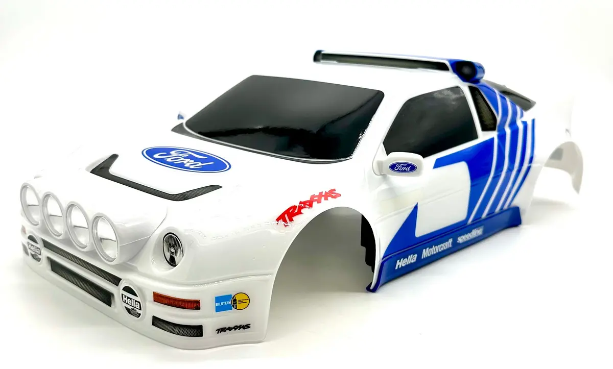 Mini Rally Vxl Body Cover Shell & Lights (White Painted Traxxas 108046-1 1