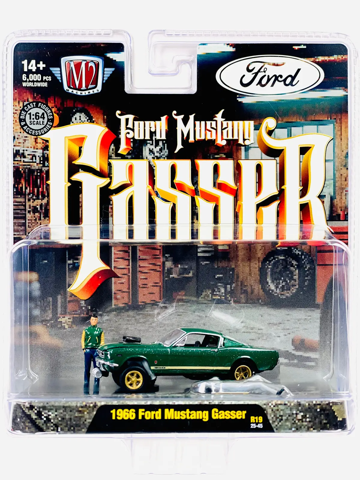 M2 Auto Figs Diorama 1966 Ford Mustang Gasser 1