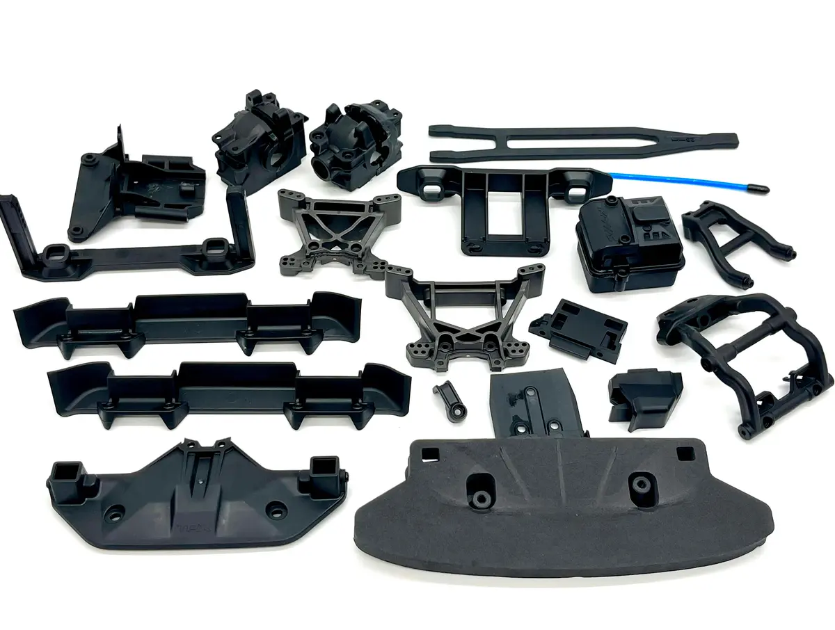 Fiesta 4X4 Vxl Shock Towers Gray (Bumpers, Housings, Rx Box Traxxas 74276-4 1