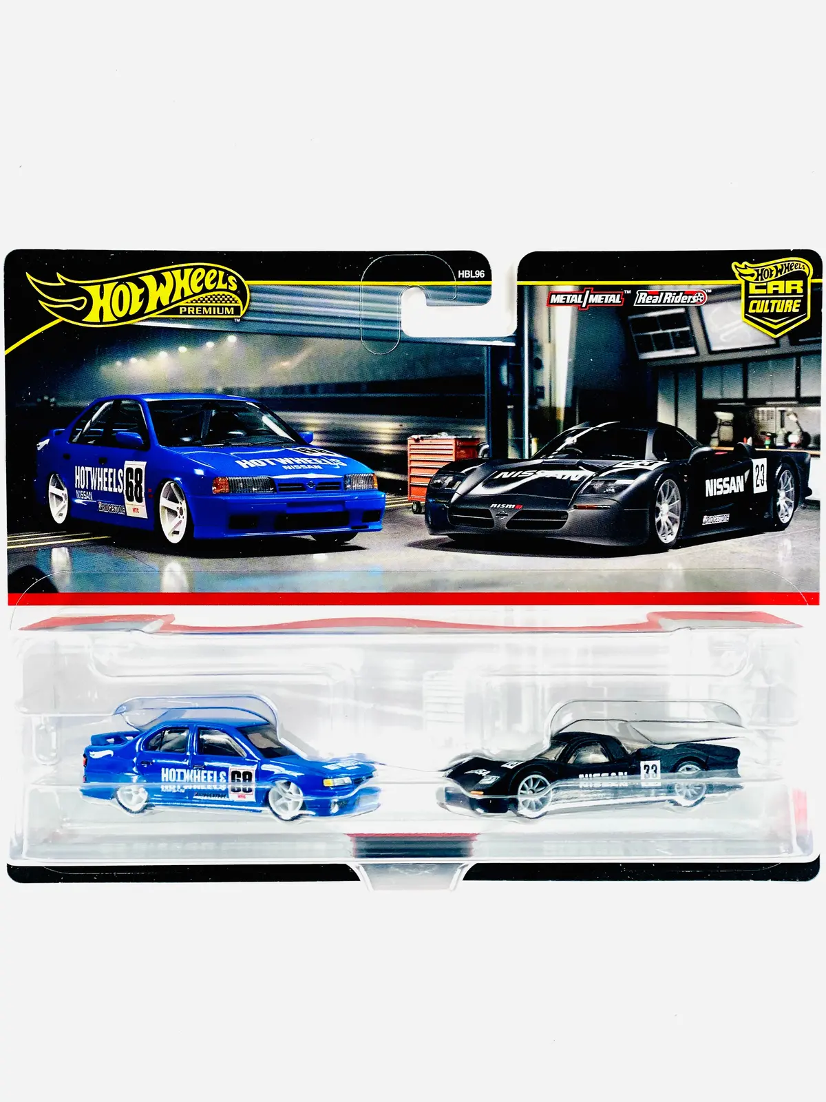 Hot Wheels 2024 Target Exclusive 2 Pack '94 Nissan Primera & Nissan R390 Gt1 - Damaged Card 1
