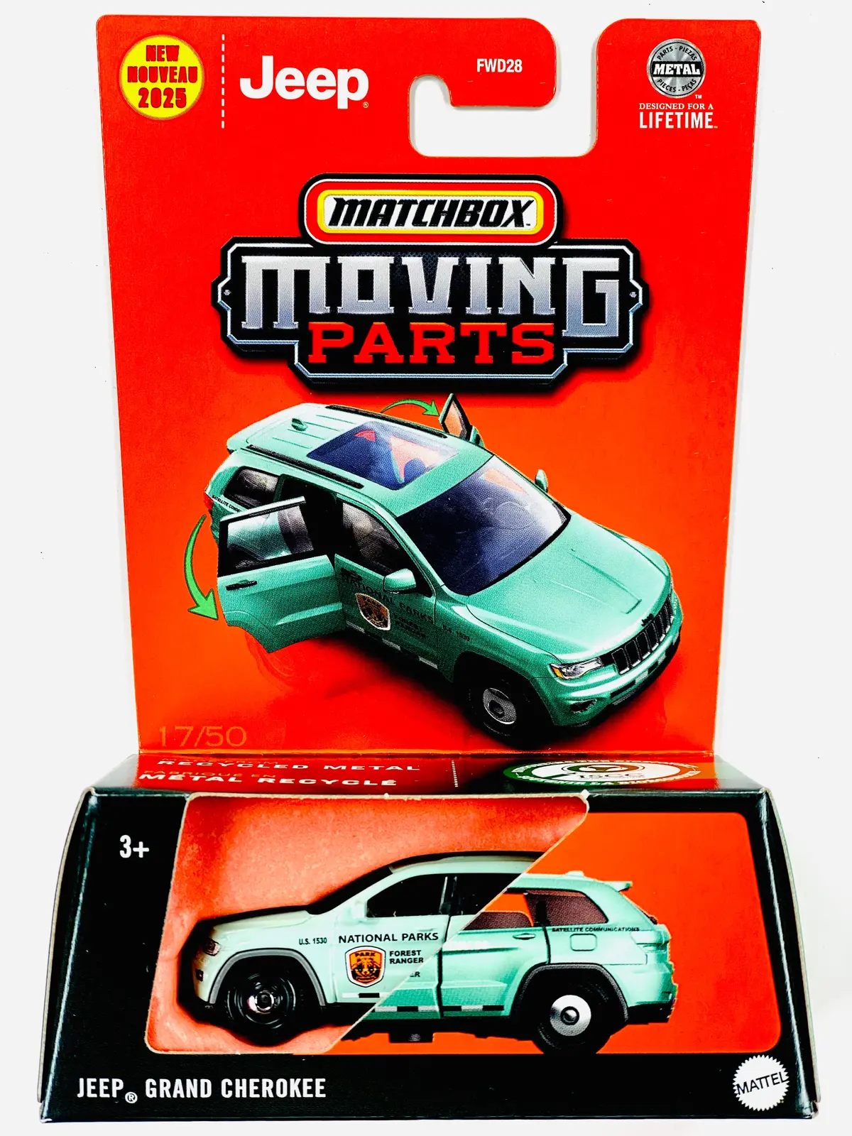 Matchbox 2025 Moving Parts Case A National Park Forest Ranger Jeep Grand Cherokee 1