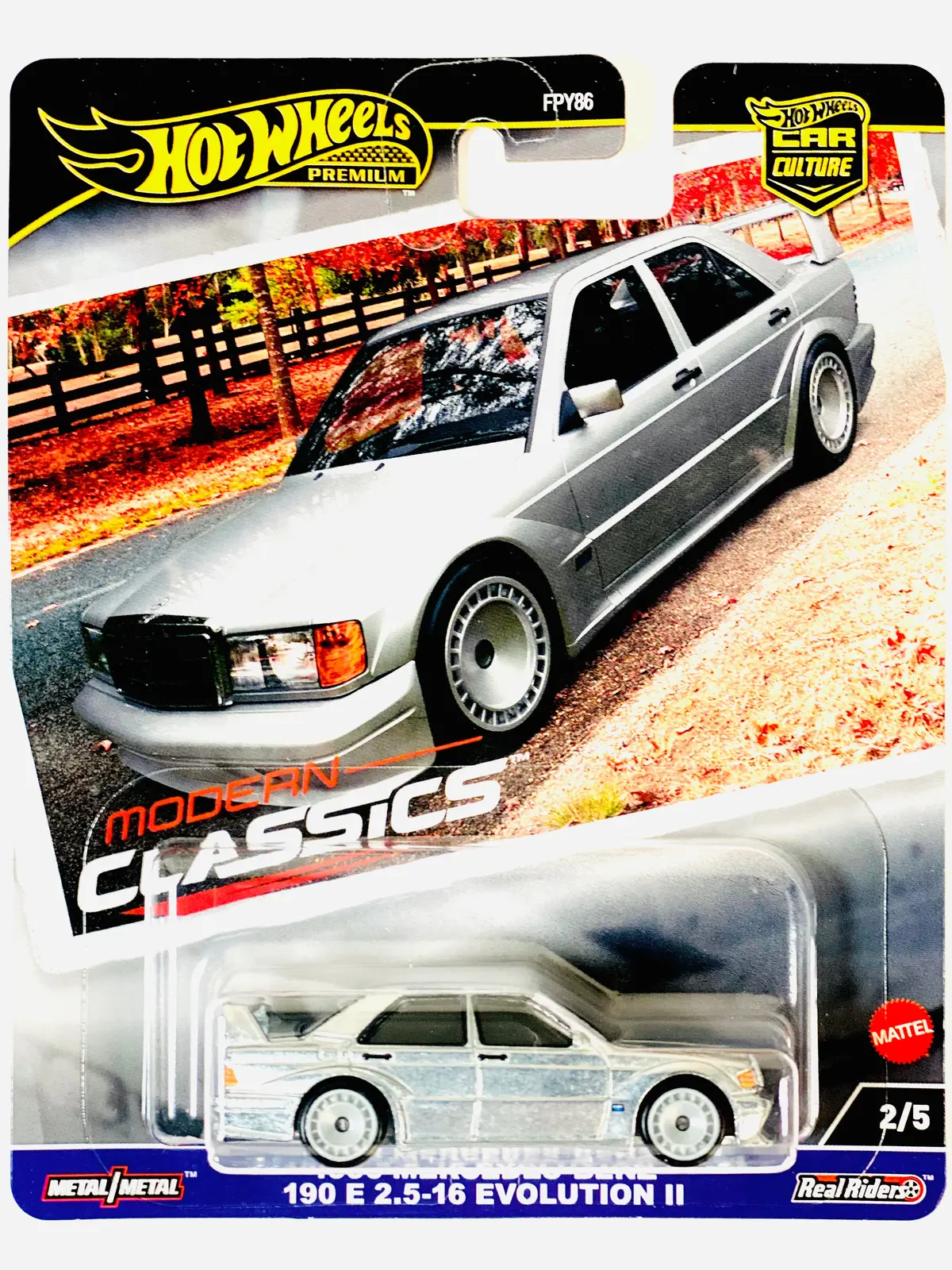 Hot Wheels 2024 Modern Classics 1990 Mercedes-Benz 190 E 2.5-16 Evolution Ii 1