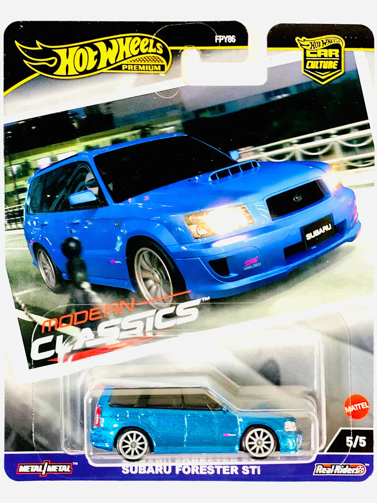 Hot Wheels 2024 Modern Classics Subaru Forester Sti - Damaged Card 1