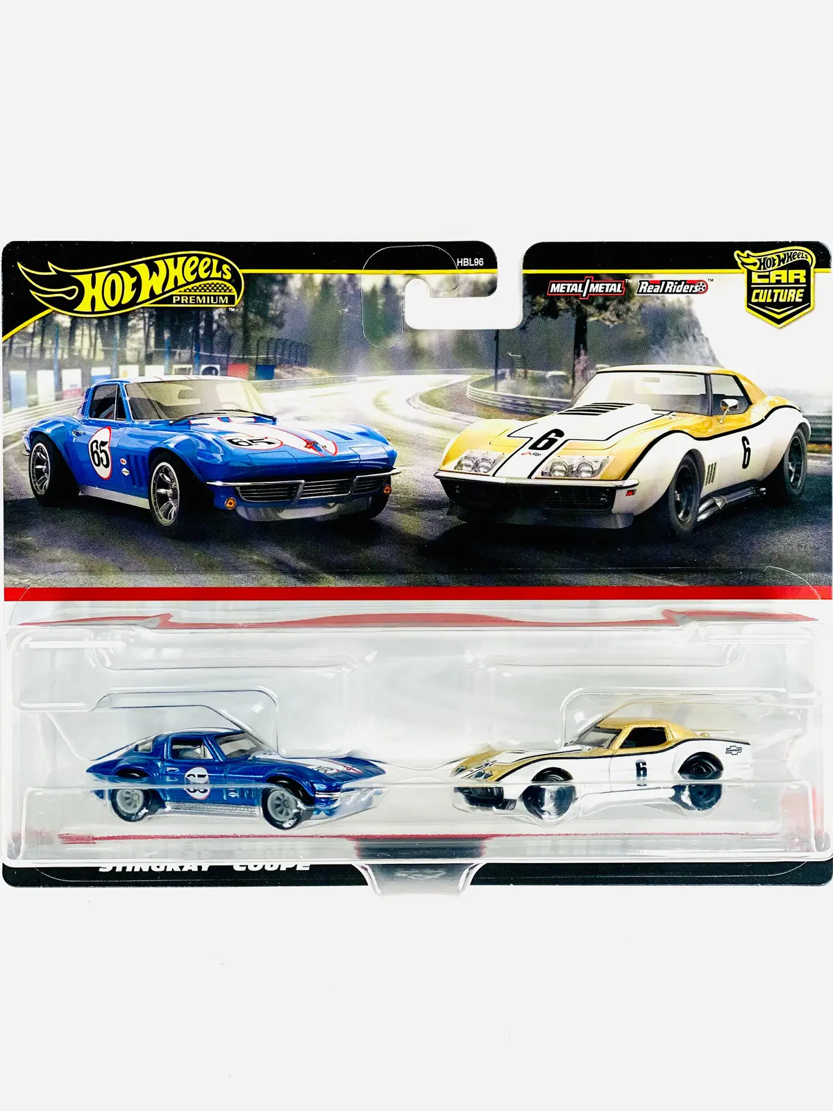 Hot Wheels 2024 Target Exclusive 2 Pack Custom Corvette Stingray Coupe & '69 Copo Corvette - Damaged Card 1