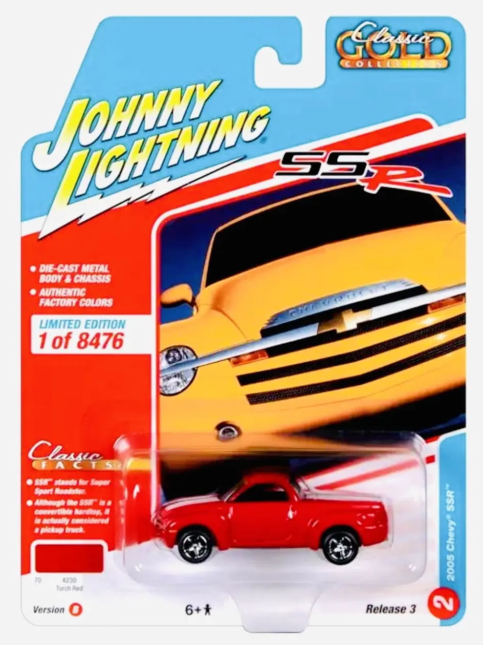 Johnny Lightning Classic Gold 2005 Chevrolet Ssr Torch Red 1