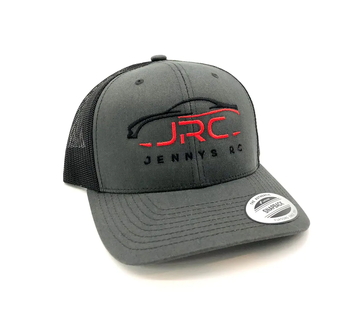Jennys Rc Grey & Black Embroidery Hats - Richardson 112 Tucker Lids Merch 1