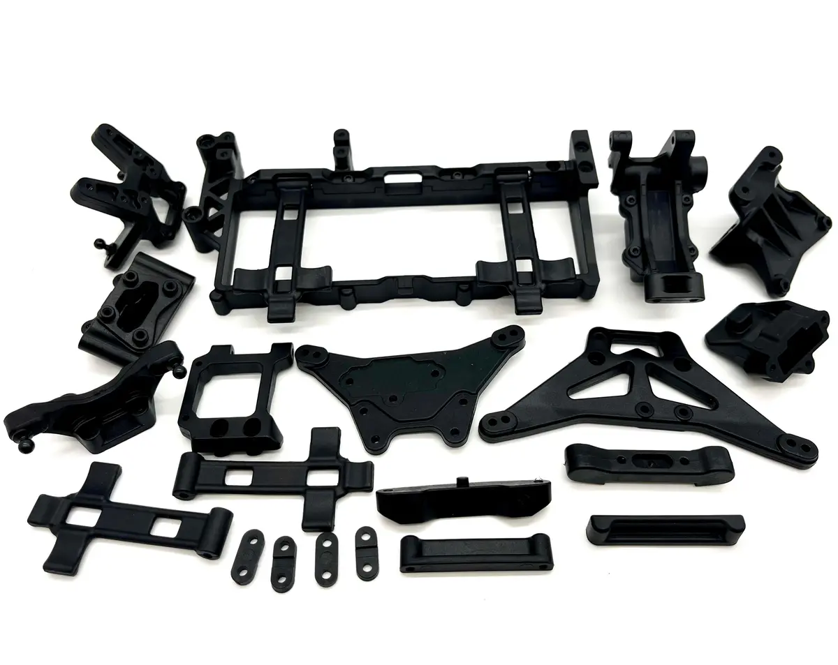 Losi 22S Sprint - Plastics Set (Battery Tray, Braces, Towers, Bumpers,  Los-1387 1