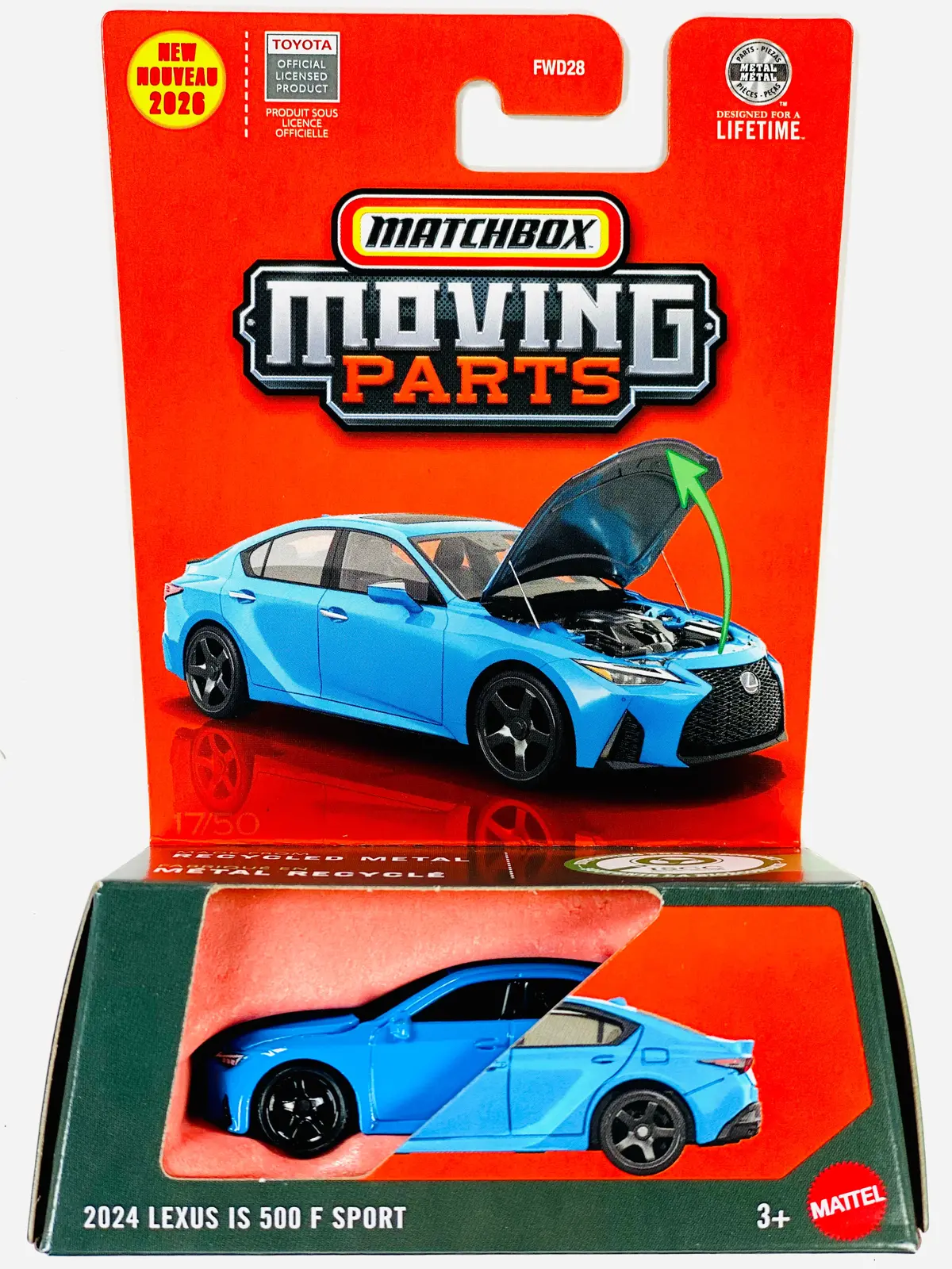 Matchbox 2026 Moving Parts Case K 2024 Lexus Is 500 F-Sport - Damaged Card 1