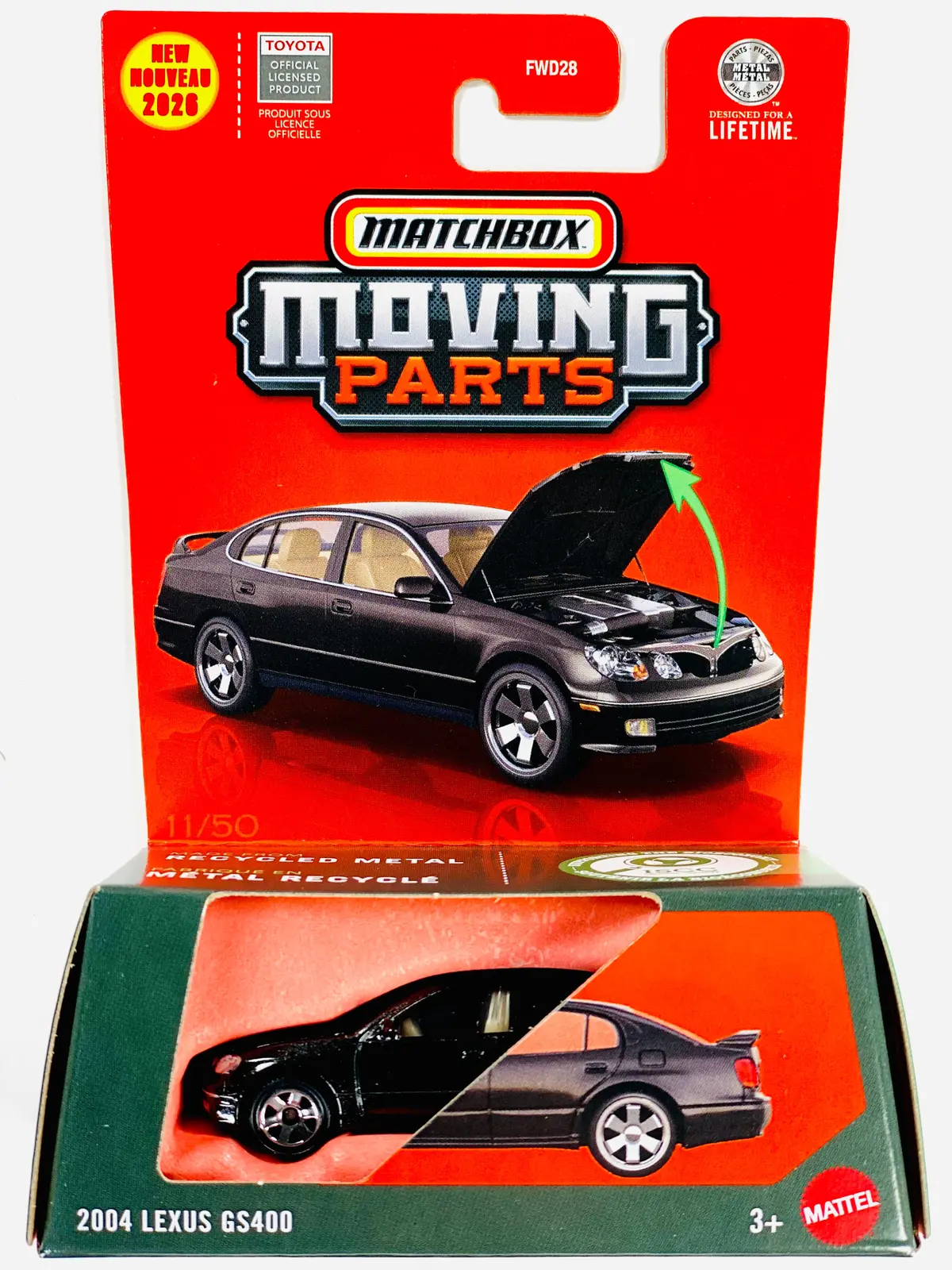 Matchbox 2026 Moving Parts Case K 2004 Lexus Gs400 1