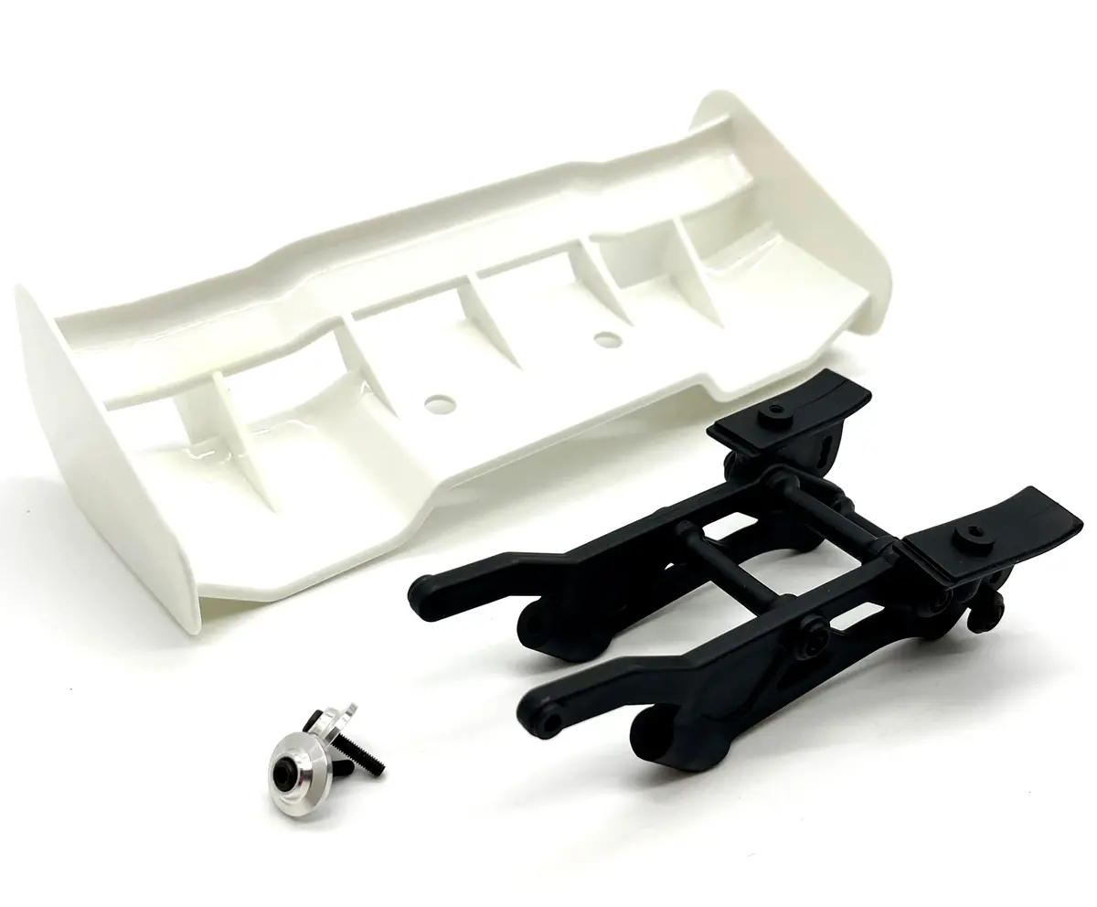 Hobao 1/8 Hyper Ss - Wing & Mount (White Stay 87562W 90011 Spoiler Hb-Ss-C28 1