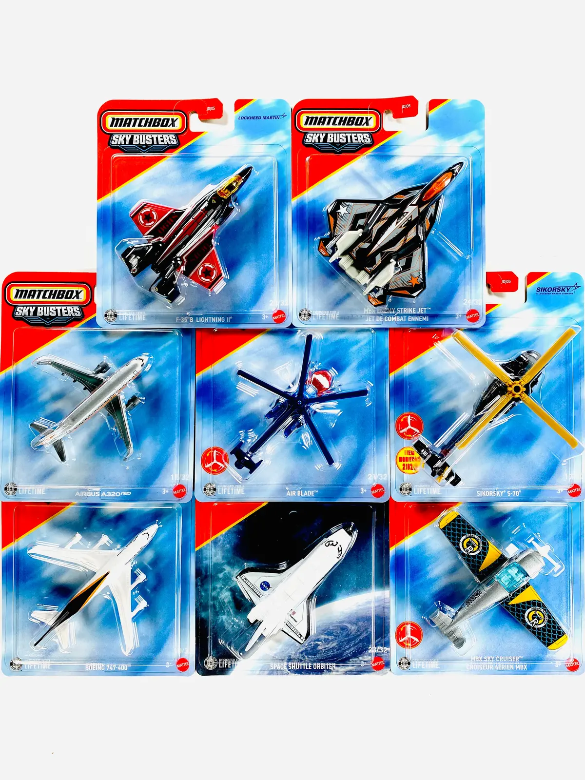 Matchbox 2026 Skybusters Factory Sealed Case J (8 Pieces) 1