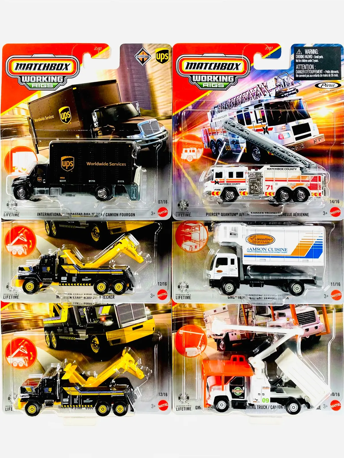 Matchbox 2025 Real Working Rigs Factory Sealed Case H (6 Cars) 1