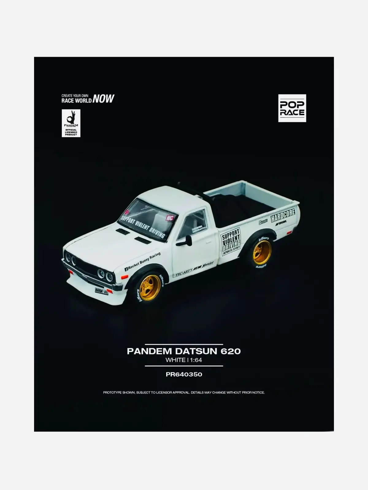 Pop Race Factory Sealed Pandem Datsun 620 #350 1