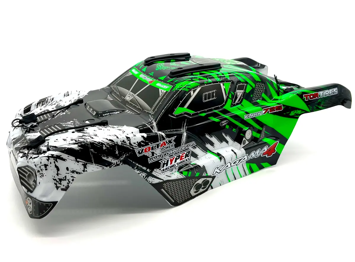 Team Corally Kagama 4 - Body (Green Painted Buggy Trimmed C-00293 1