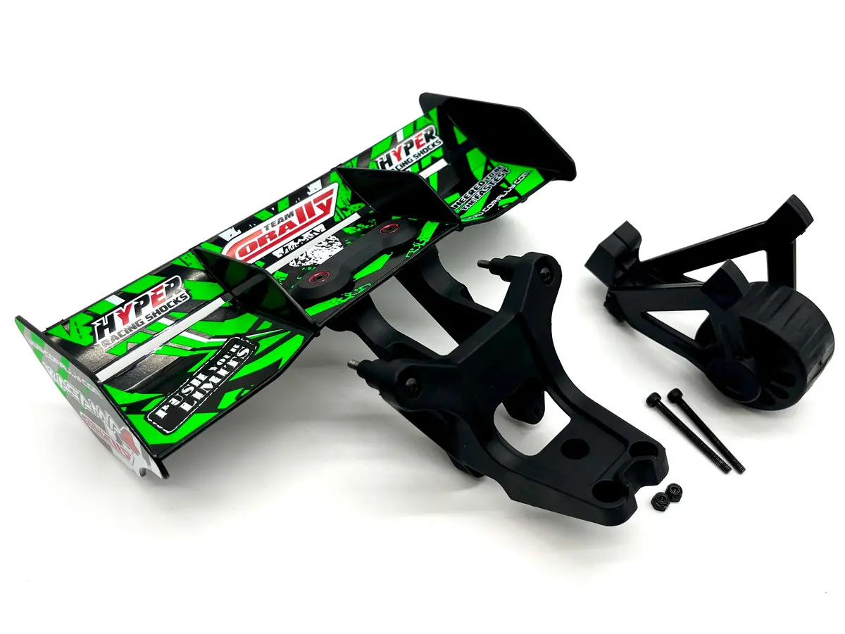 Team Corally Kagama 4 - Wing (Green Wing, Mount,  Composite Decals C-00293 1