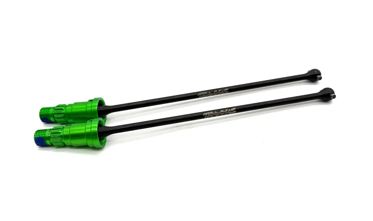 Xrt Ultimate Drive Shafts (Green Front/Rear Anodized Steel Stub Axles Traxxas 78097-4 1
