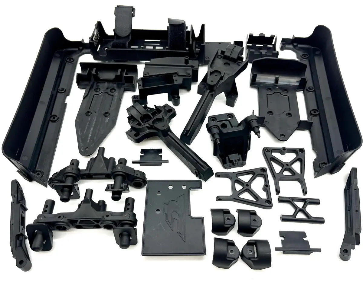 Team Corally Kagama 4 - Plastic (Battery Esc Tray, Roll Tower, Mounts, Braces C-00293 1