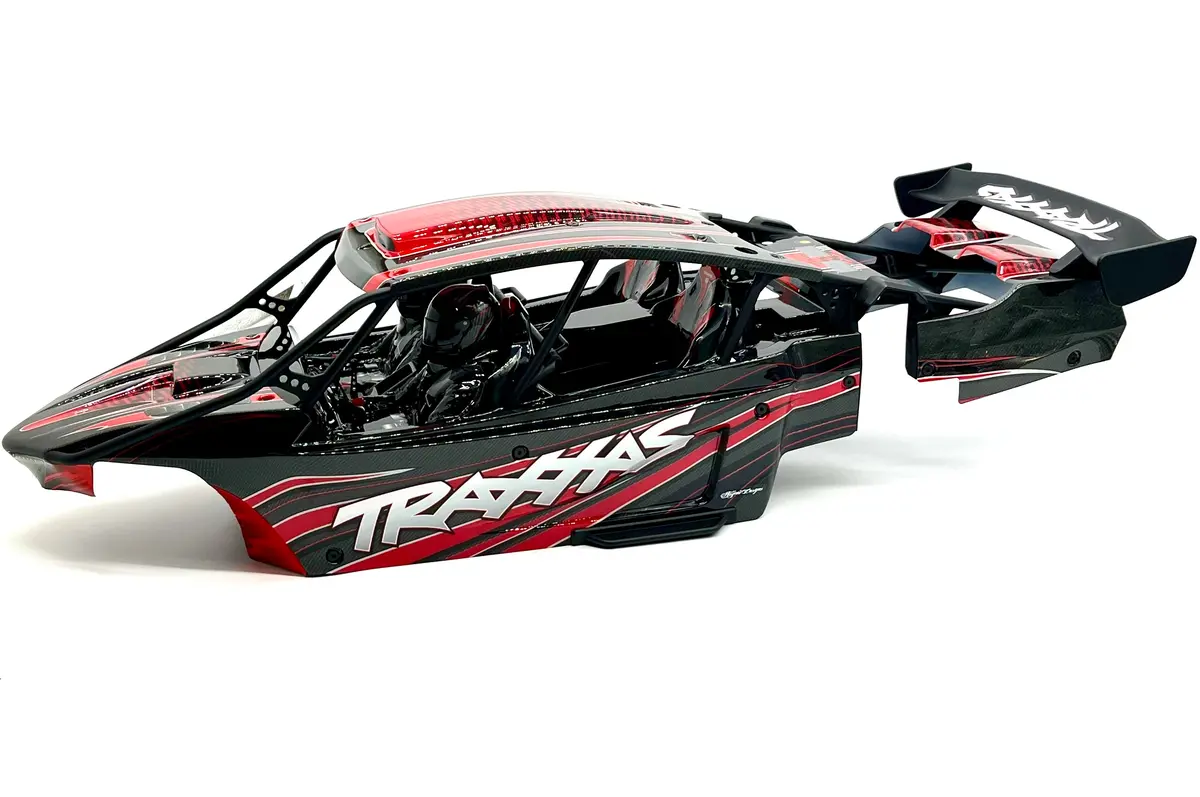 Sand Car Body & Cage (Red Painted Funco Pro Scale Traxxas 109076-4 1