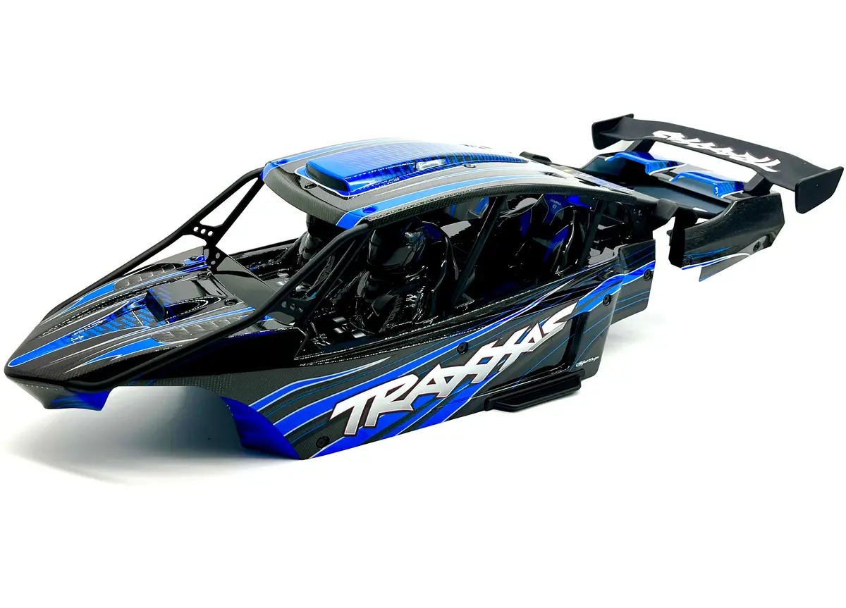 Sand Car Body & Cage (Blue Painted Funco Pro Scale Traxxas 109076-4 1
